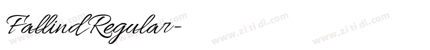 Fallind Regular字体转换 Fallind Regular字体转换